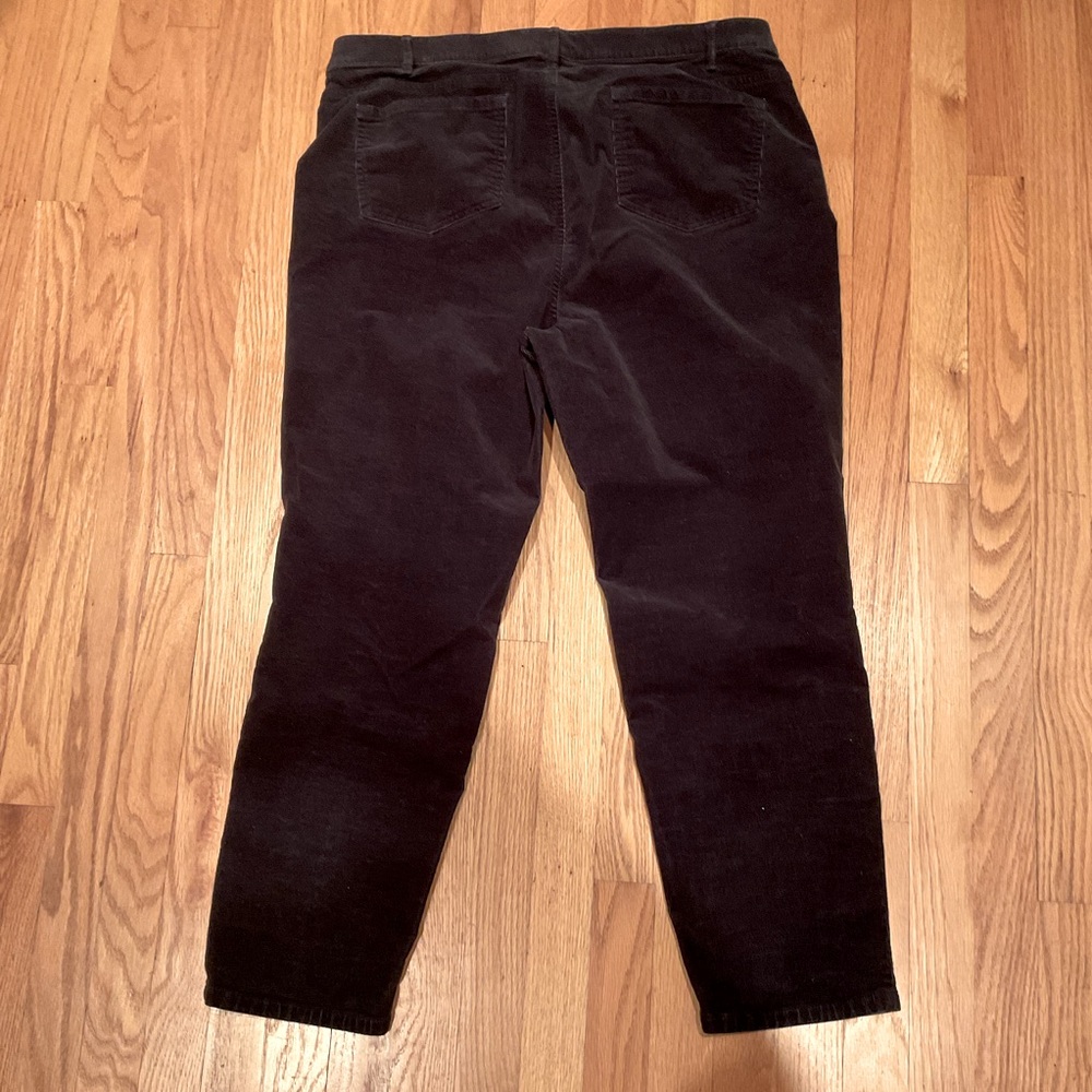 J.Jill black corduroy ⭐️ 5-pocket jeans ⭐️ XL ⭐️ NWT - Picture 3 of 8
